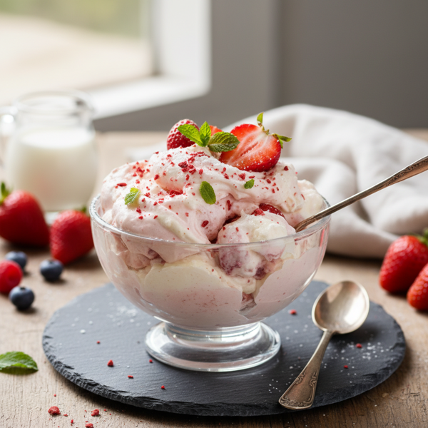 Creamy Strawberry Bliss Fluff recipe