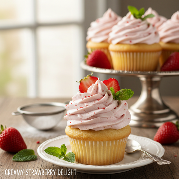 Creamy Strawberry Delight Frosting recipe