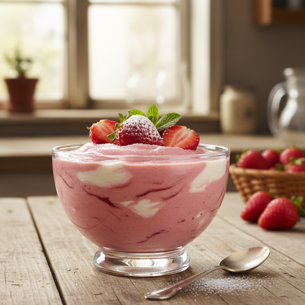 Creamy Strawberry Delight Puree recipe