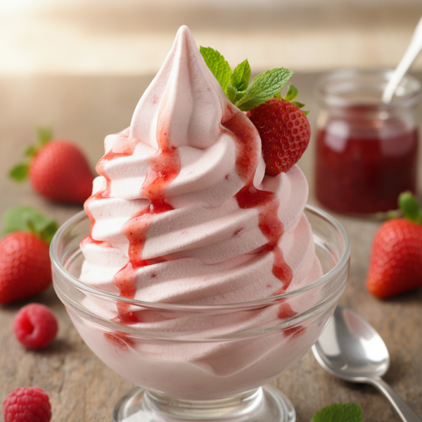 Creamy Strawberry Dream Frozen Yogurt recipe