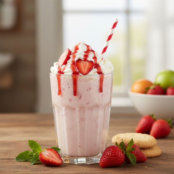 Creamy Strawberry Shake Delight recipe