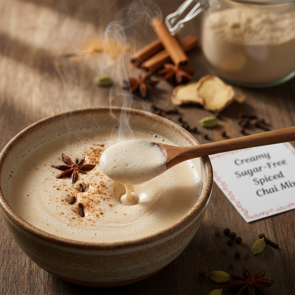 Creamy Sugar-Free Spiced Chai Mix recipe