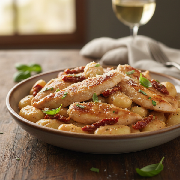 Creamy Sun-Dried Tomato Chicken with Gnocchi recipe