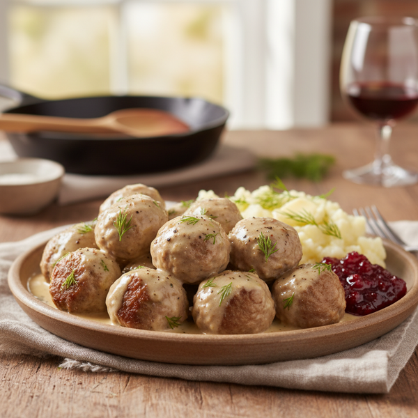 Creamy Swedish Meatball Feast recipe