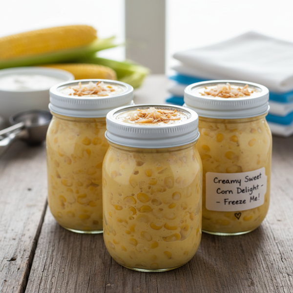 Creamy Sweet Corn Delight for the Freezer recipe