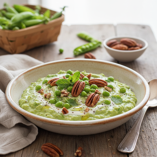 Creamy Sweet Pea & Pecan Delight recipe