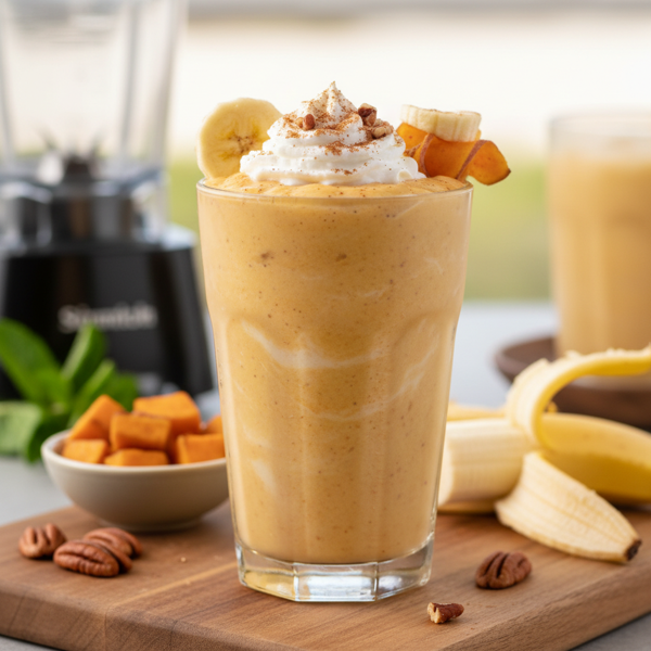 Creamy Sweet Potato Banana Bliss Smoothie recipe