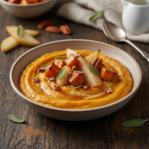 Creamy Sweet Potato & Pear Delight recipe