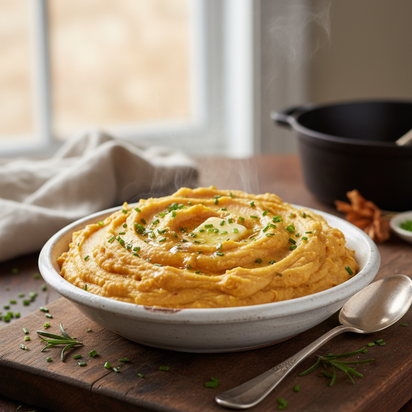 Creamy Sweet Potato and Parsnip Mash recipe