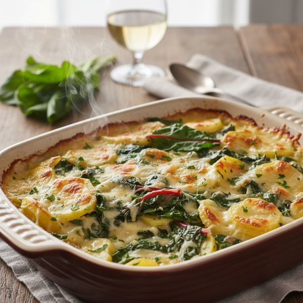 Creamy Swiss Chard and Potato Delight recipe