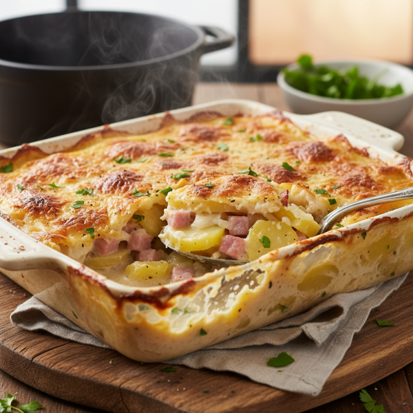 Creamy Swiss Ham and Potato Delight recipe