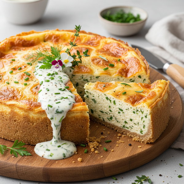 Creamy Swiss Herb Cheesecake recipe