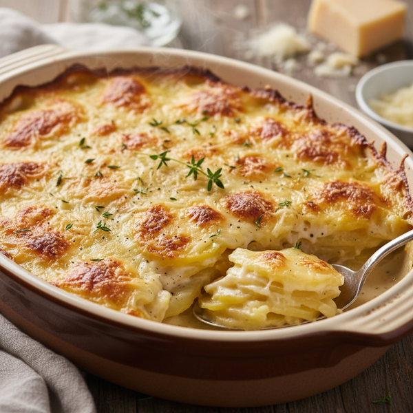Creamy Swiss Potato Gratin recipe