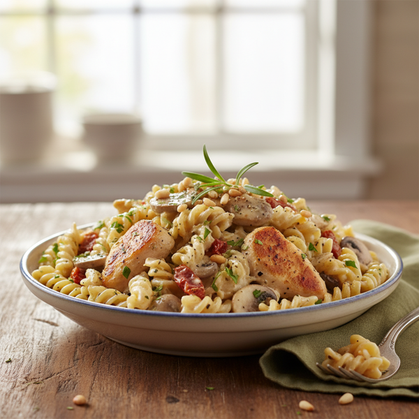 Creamy Tarragon Chicken Pasta Delight recipe