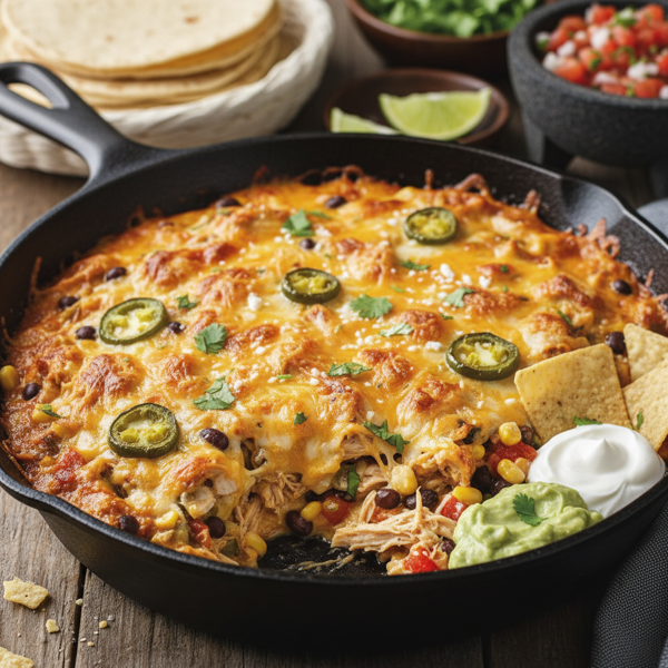 Creamy Tex-Mex Cheesy Chicken Bake recipe