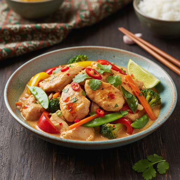 Creamy Thai Chicken and Vegetable Delight recipe