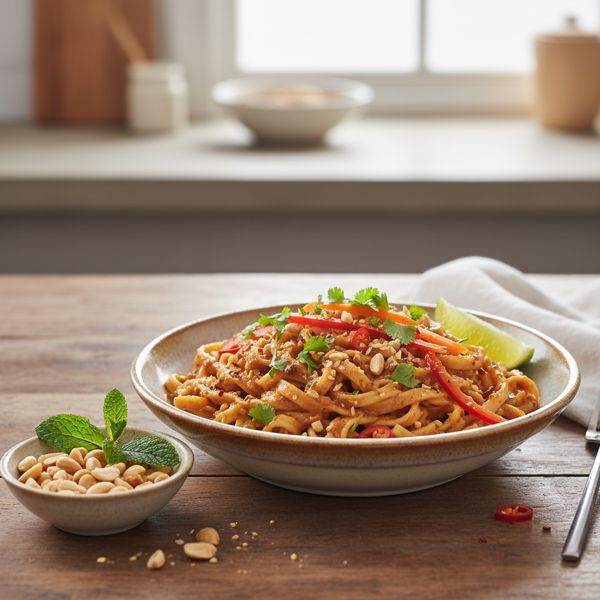 Creamy Thai Peanut Noodle Delight recipe