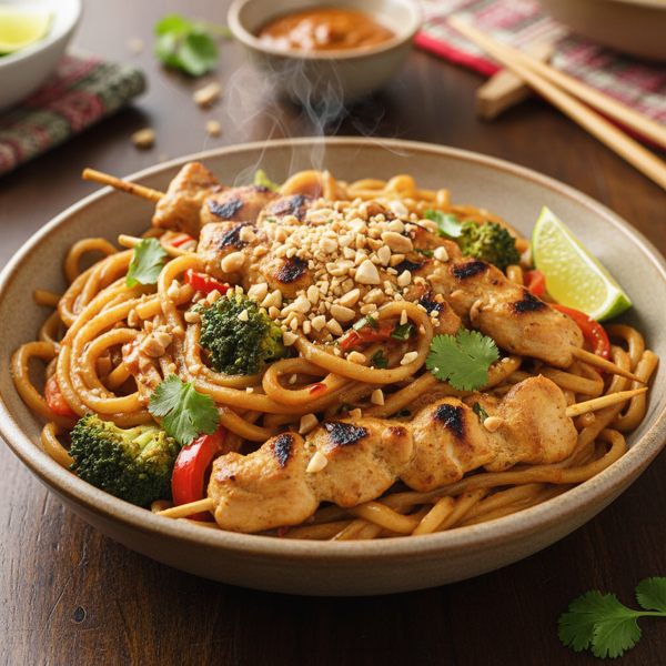 Creamy Thai Satay Noodle Stir-Fry recipe