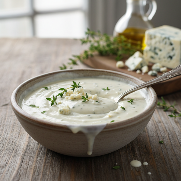 Creamy Thyme Blue Cheese Dressing recipe