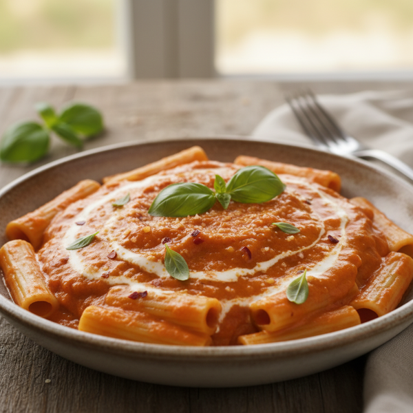 Creamy Tomato Basil Pasta Sauce recipe