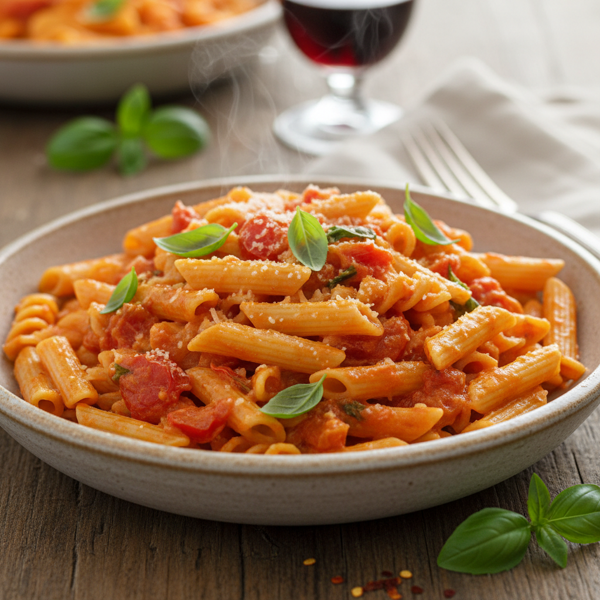 Creamy Tomato Basil Penne recipe