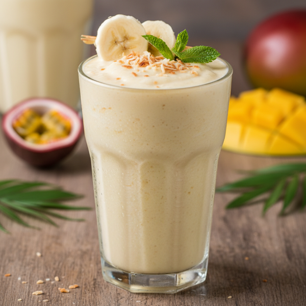 Creamy Tropical Banana Smoothie recipe