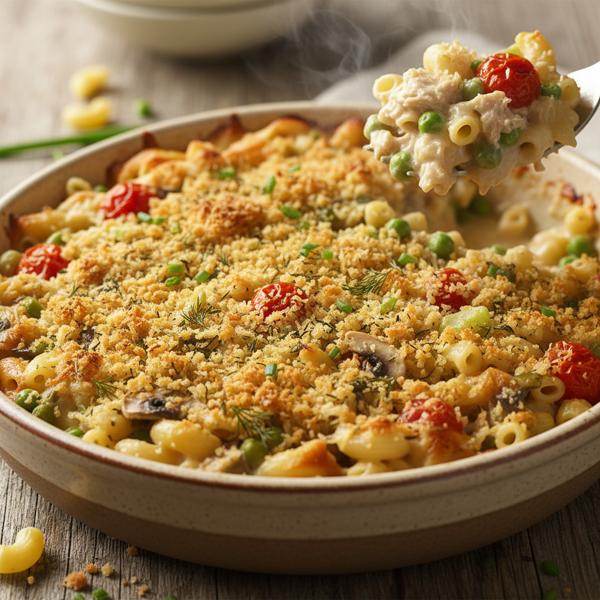Creamy Tuna Noodle Bake recipe