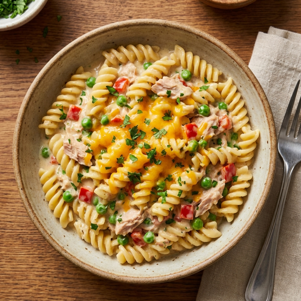 Creamy Tuna Rotini Delight recipe