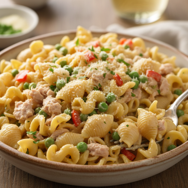 Creamy Tuna Shells & Noodles recipe