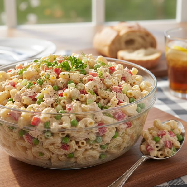 Creamy Tuna and Macaroni Salad Delight recipe