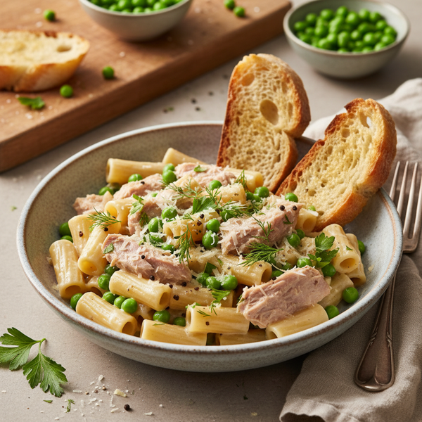 Creamy Tuna and Pea Delight recipe