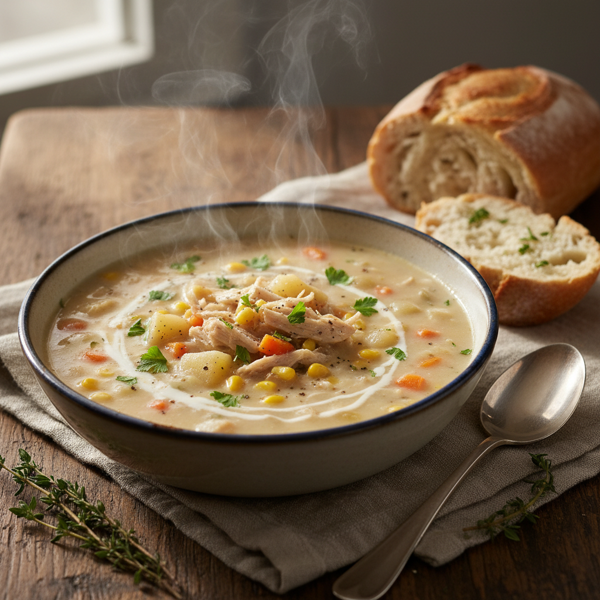 Creamy Turkey Chowder Delight recipe