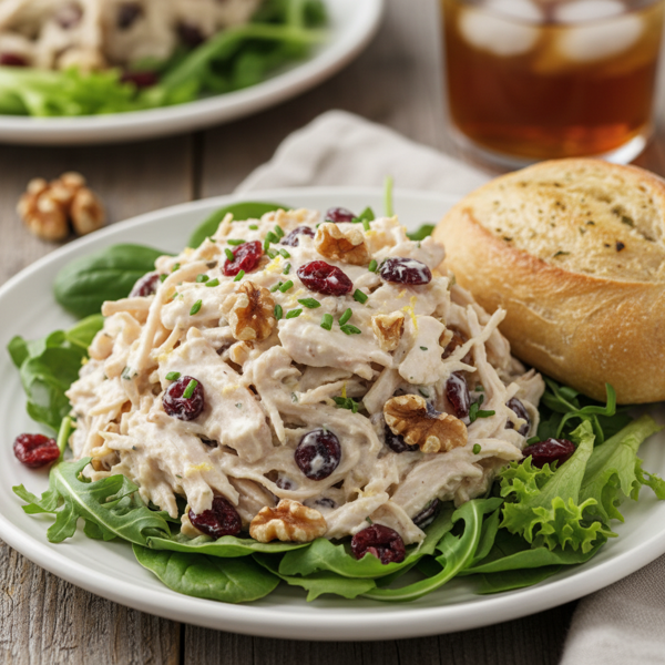 Creamy Turkey Cranberry Walnut Salad recipe