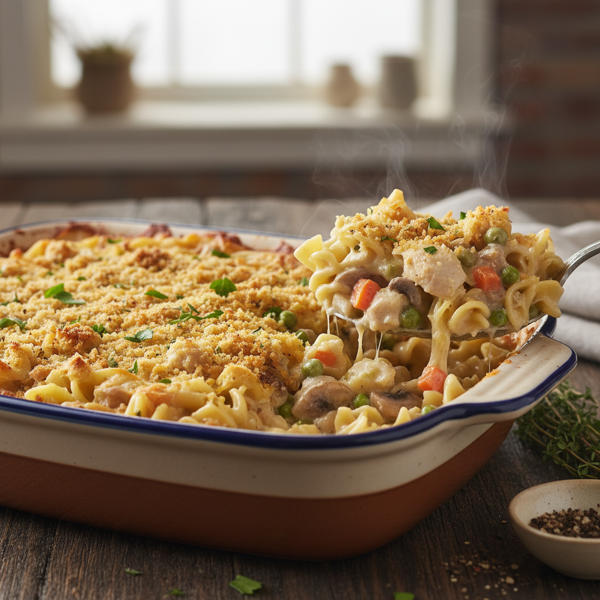 Creamy Turkey Noodle Bake recipe