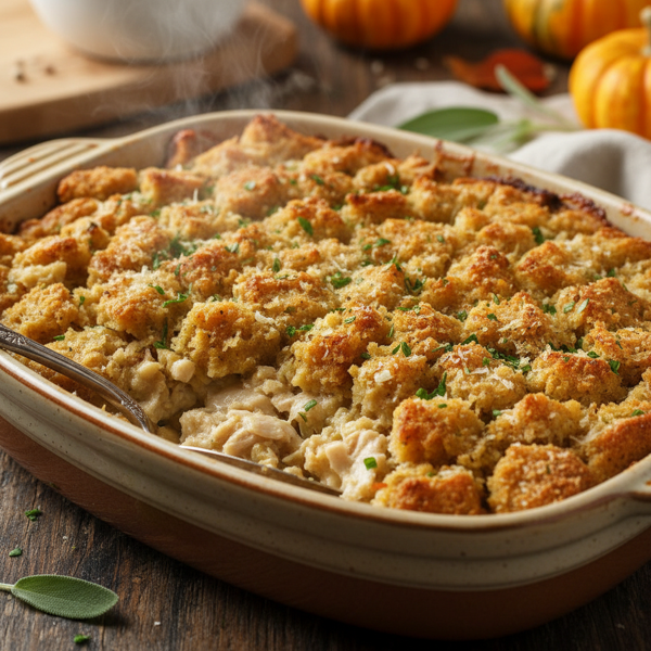 Creamy Turkey & Stuffing Bake recipe
