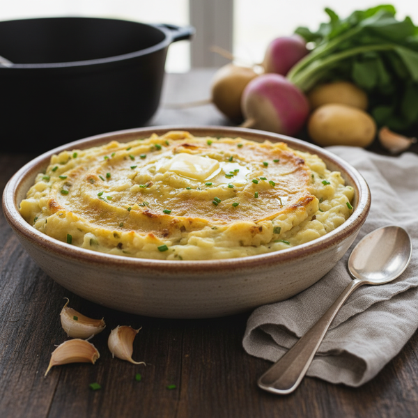 Creamy Turnip and Potato Mash recipe