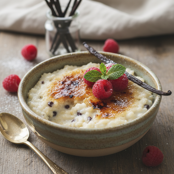 Creamy Vanilla Bean Rice Pudding Delight recipe