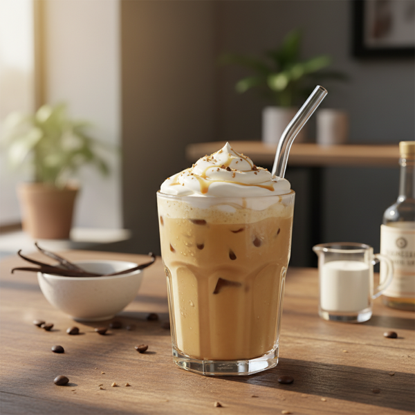 Creamy Vanilla Iced Coffee Delight recipe