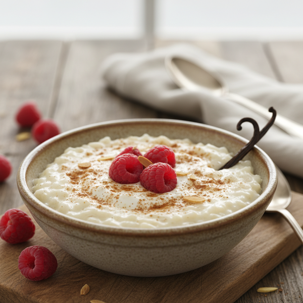 Creamy Vanilla Rice Pudding Delight recipe