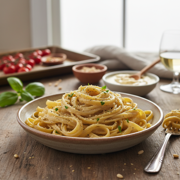 Creamy Vegan Alfredo Delight recipe