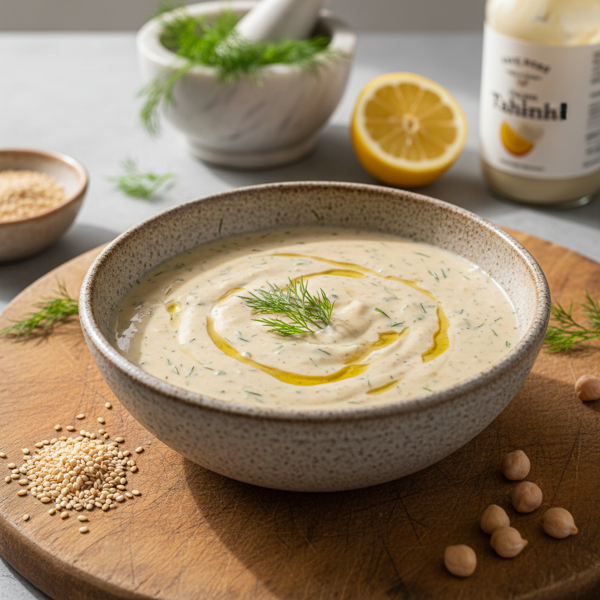 Creamy Vegan Dill Tahini Dressing recipe