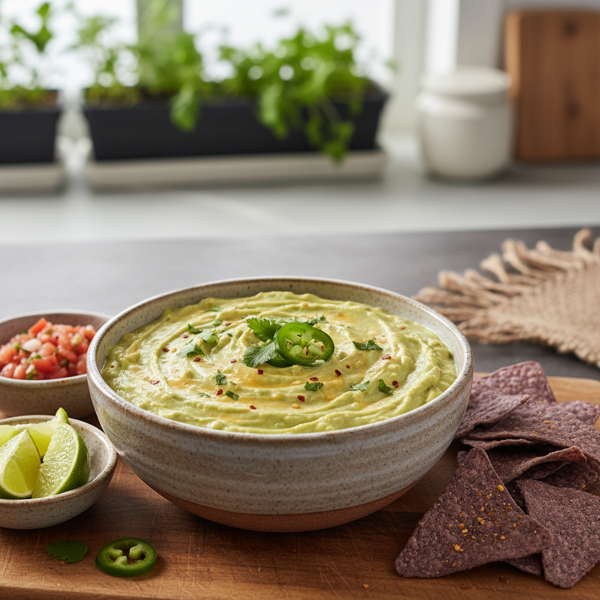 Creamy Vegan Guacamole Cheese Dip recipe