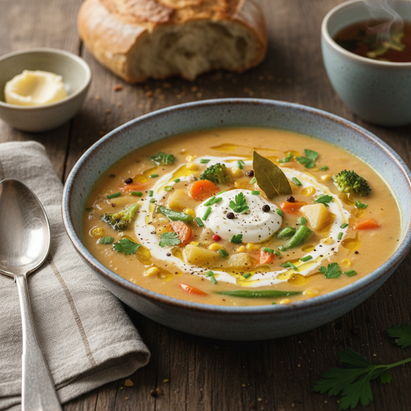 Creamy Vegetable Delight Soup recipe