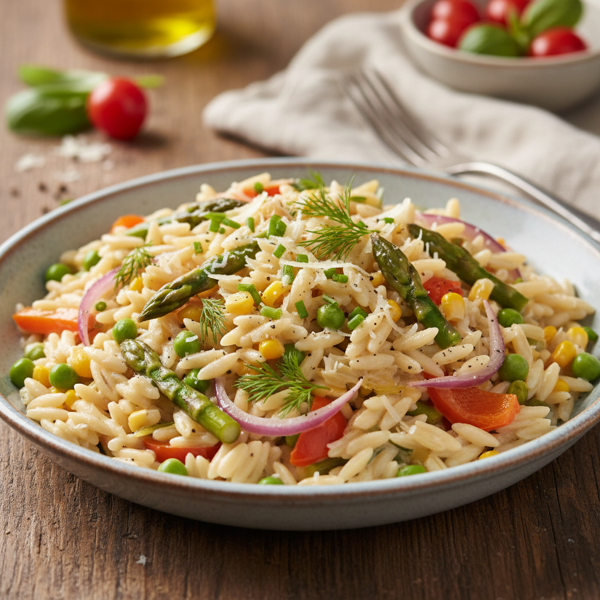 Creamy Veggie Orzo Delight recipe