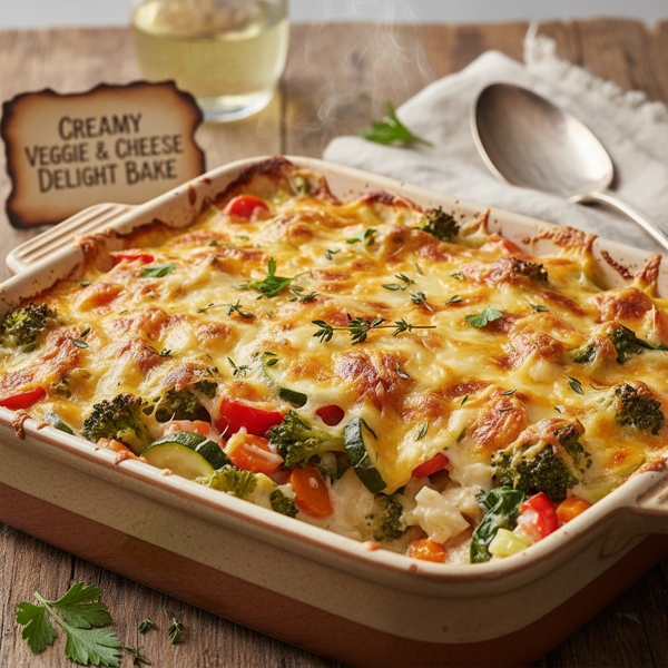 Creamy Veggie & Cheese Delight Bake recipe