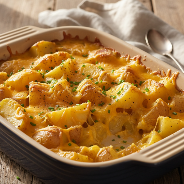 Creamy Vermont Cheddar Yukon Gold Potatoes recipe