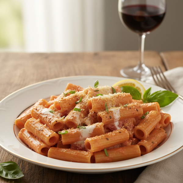 Creamy Vodka Rigatoni Delight recipe