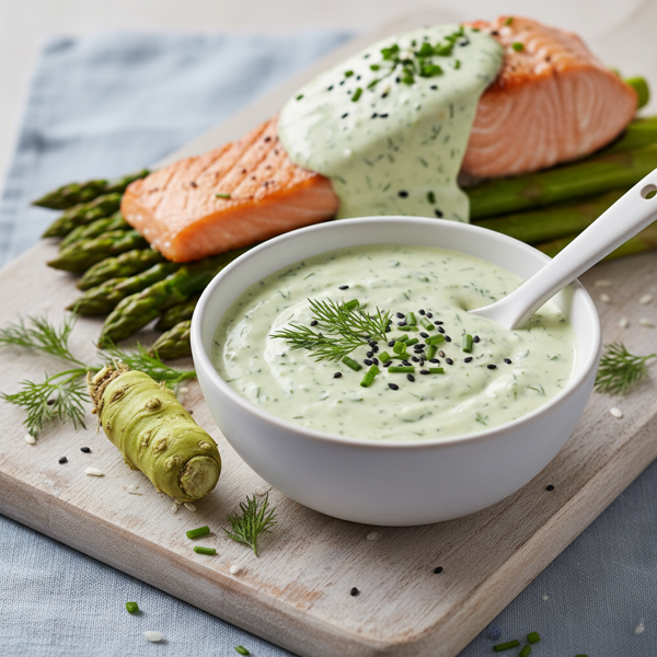 Creamy Wasabi Herb Sauce recipe