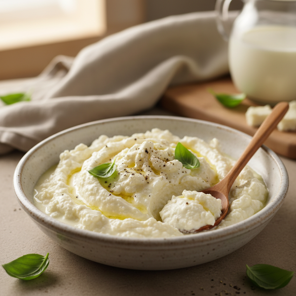 Creamy Whey Ricotta Cheese recipe
