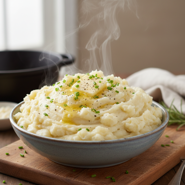 Creamy White Cheddar Mashed Potatoes recipe